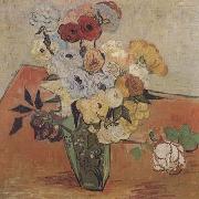 Vincent Van Gogh Roses and Anemones (mk06) china oil painting reproduction